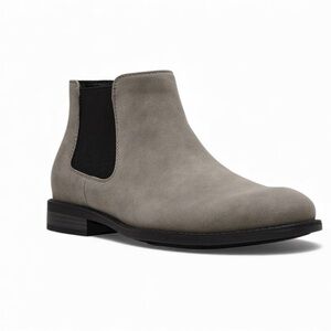 Steve Madden Men's Gray Maxxin Mid Height Chelsea Boot Boots, size 8.5 M